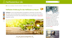 Desktop Screenshot of heilfastenkur.de