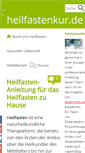 Mobile Screenshot of heilfastenkur.de